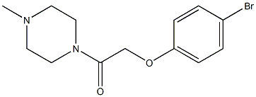 2-(4-bromophenoxy)-1-(4-methylpiperazin-1-yl)ethan-1-one 구조식 이미지