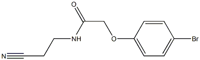 2-(4-bromophenoxy)-N-(2-cyanoethyl)acetamide Structure