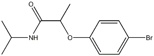 2-(4-bromophenoxy)-N-(propan-2-yl)propanamide Structure