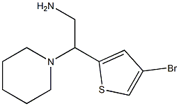 2-(4-bromothiophen-2-yl)-2-(piperidin-1-yl)ethan-1-amine Structure