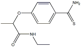 2-(4-carbamothioylphenoxy)-N-ethylpropanamide Structure