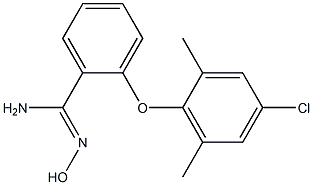 2-(4-chloro-2,6-dimethylphenoxy)-N'-hydroxybenzene-1-carboximidamide Structure