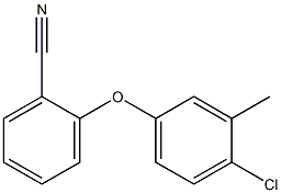 2-(4-chloro-3-methylphenoxy)benzonitrile 구조식 이미지