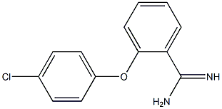 2-(4-chlorophenoxy)benzene-1-carboximidamide 구조식 이미지