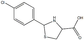 2-(4-chlorophenyl)-1,3-thiazolidine-4-carboxylic acid Structure