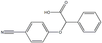 2-(4-cyanophenoxy)-2-phenylacetic acid 구조식 이미지