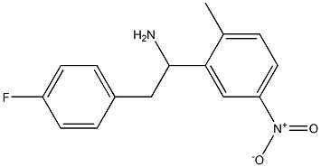 2-(4-fluorophenyl)-1-(2-methyl-5-nitrophenyl)ethan-1-amine 구조식 이미지