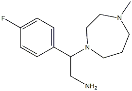 2-(4-fluorophenyl)-2-(4-methyl-1,4-diazepan-1-yl)ethan-1-amine 구조식 이미지