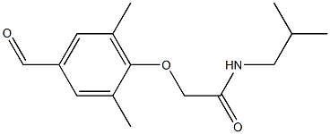 2-(4-formyl-2,6-dimethylphenoxy)-N-(2-methylpropyl)acetamide Structure