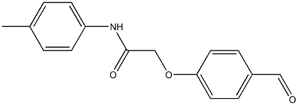 2-(4-formylphenoxy)-N-(4-methylphenyl)acetamide 구조식 이미지