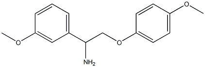 2-(4-methoxyphenoxy)-1-(3-methoxyphenyl)ethanamine 구조식 이미지