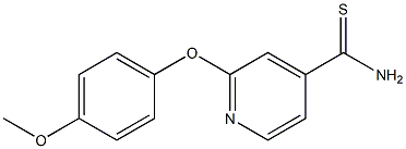2-(4-methoxyphenoxy)pyridine-4-carbothioamide Structure