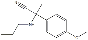 2-(4-methoxyphenyl)-2-(propylamino)propanenitrile 구조식 이미지