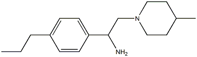 2-(4-methylpiperidin-1-yl)-1-(4-propylphenyl)ethan-1-amine Structure