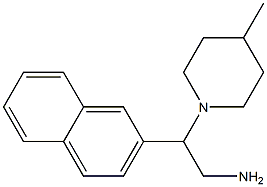 2-(4-methylpiperidin-1-yl)-2-(naphthalen-2-yl)ethan-1-amine Structure