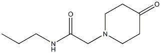 2-(4-oxopiperidin-1-yl)-N-propylacetamide 구조식 이미지