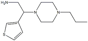 2-(4-propylpiperazin-1-yl)-2-thien-3-ylethanamine 구조식 이미지