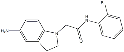 2-(5-amino-2,3-dihydro-1H-indol-1-yl)-N-(2-bromophenyl)acetamide Structure