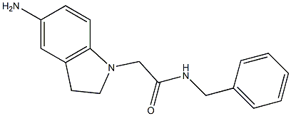 2-(5-amino-2,3-dihydro-1H-indol-1-yl)-N-benzylacetamide 구조식 이미지