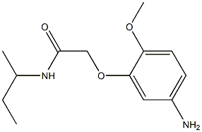 2-(5-amino-2-methoxyphenoxy)-N-(sec-butyl)acetamide Structure