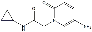 2-(5-amino-2-oxo-1,2-dihydropyridin-1-yl)-N-cyclopropylacetamide 구조식 이미지