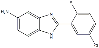2-(5-chloro-2-fluorophenyl)-1H-1,3-benzodiazol-5-amine Structure