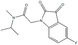 2-(5-fluoro-2,3-dioxo-2,3-dihydro-1H-indol-1-yl)-N-methyl-N-(propan-2-yl)acetamide Structure