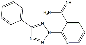 2-(5-phenyl-2H-1,2,3,4-tetrazol-2-yl)pyridine-3-carboximidamide 구조식 이미지
