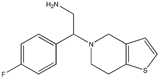 2-(6,7-dihydrothieno[3,2-c]pyridin-5(4H)-yl)-2-(4-fluorophenyl)ethanamine Structure