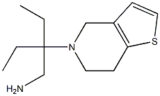 2-(6,7-dihydrothieno[3,2-c]pyridin-5(4H)-yl)-2-ethylbutan-1-amine Structure
