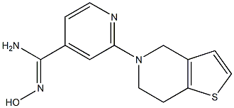 2-(6,7-dihydrothieno[3,2-c]pyridin-5(4H)-yl)-N'-hydroxypyridine-4-carboximidamide Structure