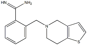 2-(6,7-dihydrothieno[3,2-c]pyridin-5(4H)-ylmethyl)benzenecarboximidamide Structure