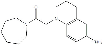 2-(6-amino-1,2,3,4-tetrahydroquinolin-1-yl)-1-(azepan-1-yl)ethan-1-one 구조식 이미지