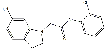 2-(6-amino-2,3-dihydro-1H-indol-1-yl)-N-(2-chlorophenyl)acetamide Structure