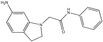 2-(6-amino-2,3-dihydro-1H-indol-1-yl)-N-phenylacetamide Structure