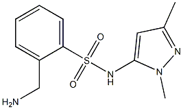 2-(aminomethyl)-N-(1,3-dimethyl-1H-pyrazol-5-yl)benzenesulfonamide Structure