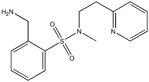 2-(aminomethyl)-N-methyl-N-[2-(pyridin-2-yl)ethyl]benzene-1-sulfonamide Structure