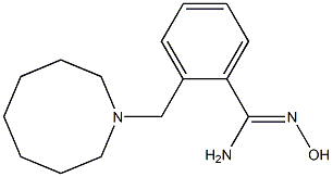 2-(azocan-1-ylmethyl)-N'-hydroxybenzene-1-carboximidamide 구조식 이미지