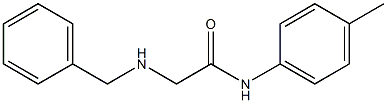 2-(benzylamino)-N-(4-methylphenyl)acetamide Structure