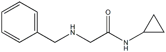 2-(benzylamino)-N-cyclopropylacetamide Structure