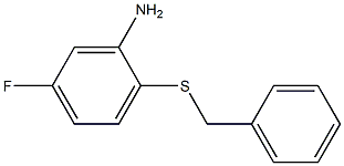 2-(benzylsulfanyl)-5-fluoroaniline Structure