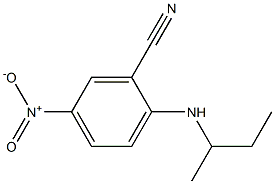 2-(butan-2-ylamino)-5-nitrobenzonitrile Structure