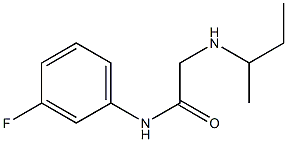 2-(butan-2-ylamino)-N-(3-fluorophenyl)acetamide Structure