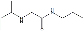 2-(butan-2-ylamino)-N-propylacetamide Structure