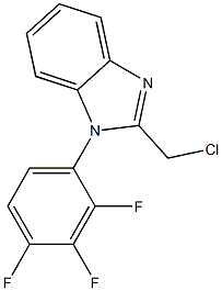 2-(chloromethyl)-1-(2,3,4-trifluorophenyl)-1H-1,3-benzodiazole Structure