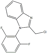 2-(chloromethyl)-1-(2,6-difluorophenyl)-1H-1,3-benzodiazole Structure