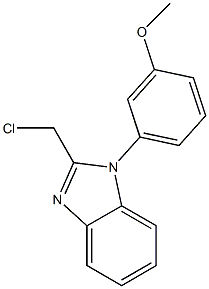 2-(chloromethyl)-1-(3-methoxyphenyl)-1H-1,3-benzodiazole 구조식 이미지