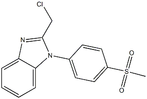 2-(chloromethyl)-1-(4-methanesulfonylphenyl)-1H-1,3-benzodiazole Structure