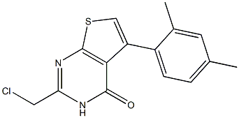 2-(chloromethyl)-5-(2,4-dimethylphenyl)-3H,4H-thieno[2,3-d]pyrimidin-4-one Structure