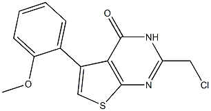 2-(chloromethyl)-5-(2-methoxyphenyl)-3H,4H-thieno[2,3-d]pyrimidin-4-one Structure